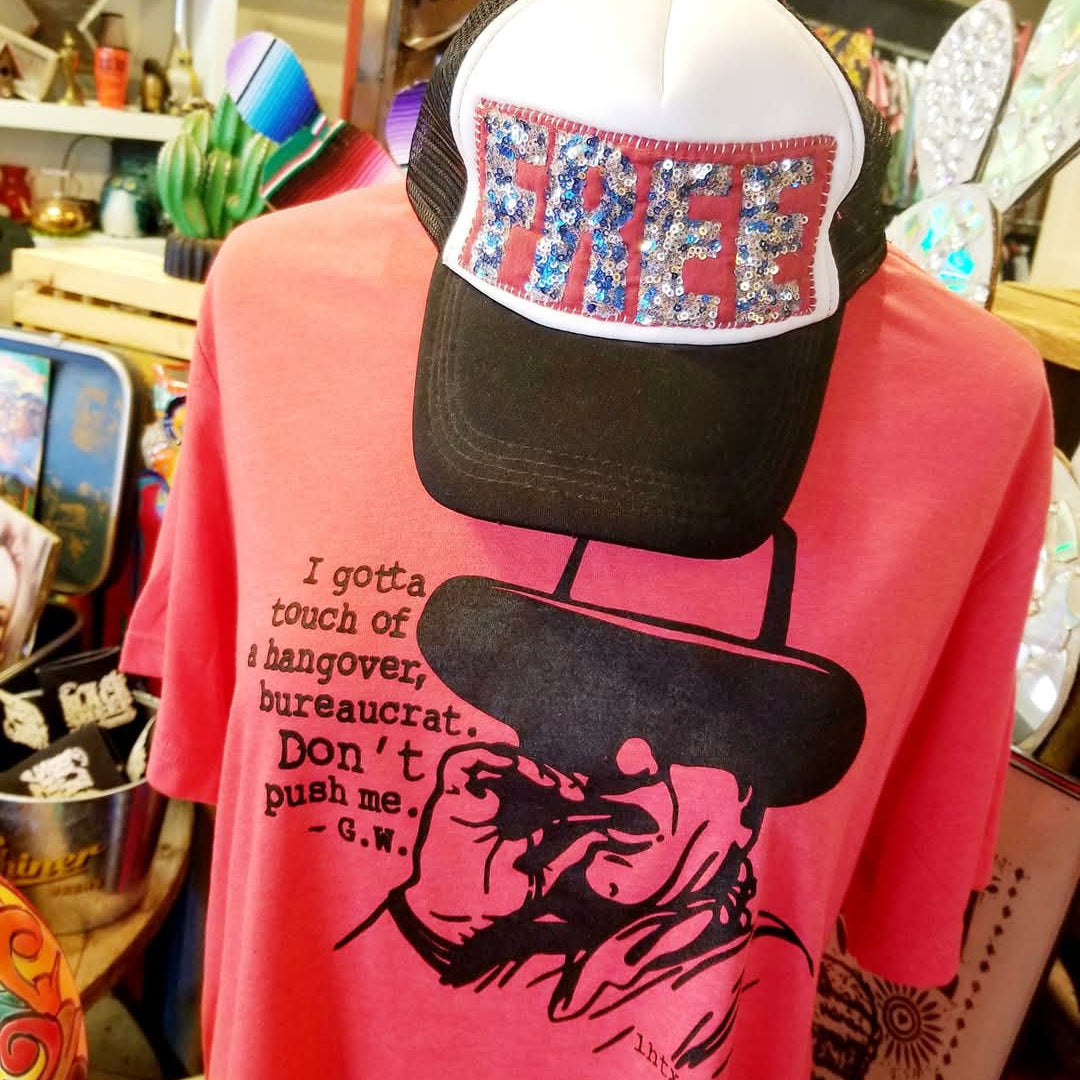 I GOTTA TOUCH OF A HANGOVER, BUREAUCRAT. DON'T PUSH ME. - JOHN WAYNE - SSCT